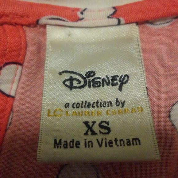 ✨ Disney PJs Pajama 🏰 Shirt XS  Mickey Minnie 🎀 Mouse 🐀 Lauren Conrad 💎 - Picture 2 of 11